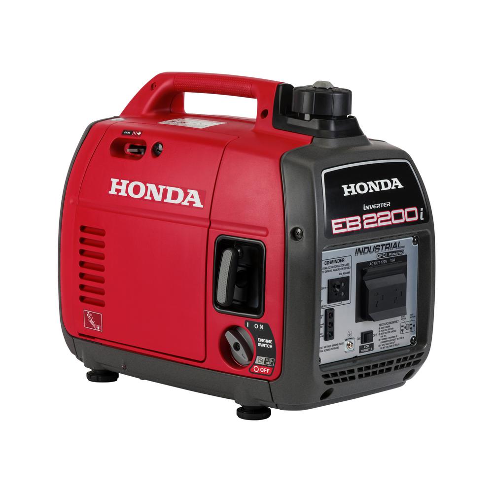 Honda 2,200-Watt Super Quiet Recoil Start Gasoline Powered Industrial Portable Inverter Generator with GFCI Protection