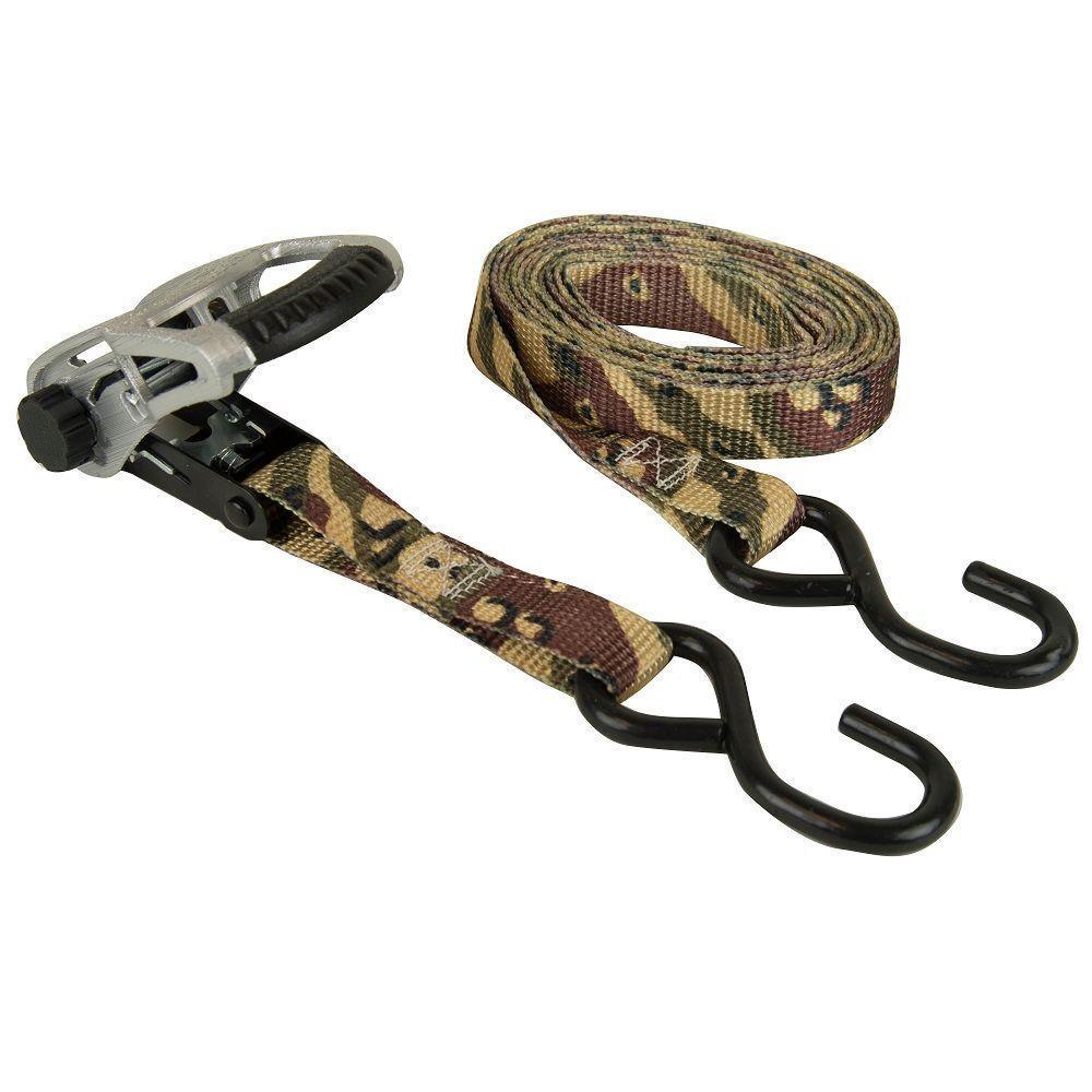 1 in. x 12 ft. Desert Camo Ratchet Tie Down (2-Pack)