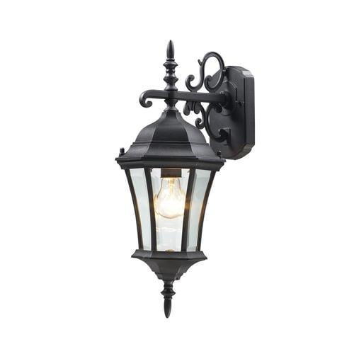 Z-Lite Wakefield 21.75-in H Black Medium Base (E-26) Outdoor Wall Light
