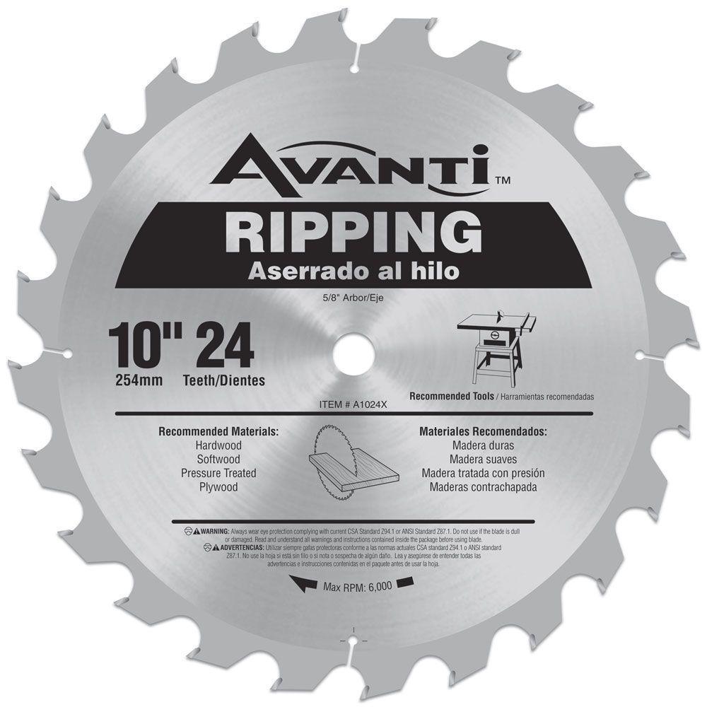 10 in. x 24-Teeth Ripping Saw Blade