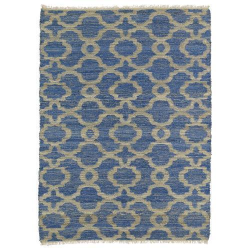 Kaleen Kenwood 8 x 9 Blue Indoor Geometric Oriental Handcrafted Area Rug