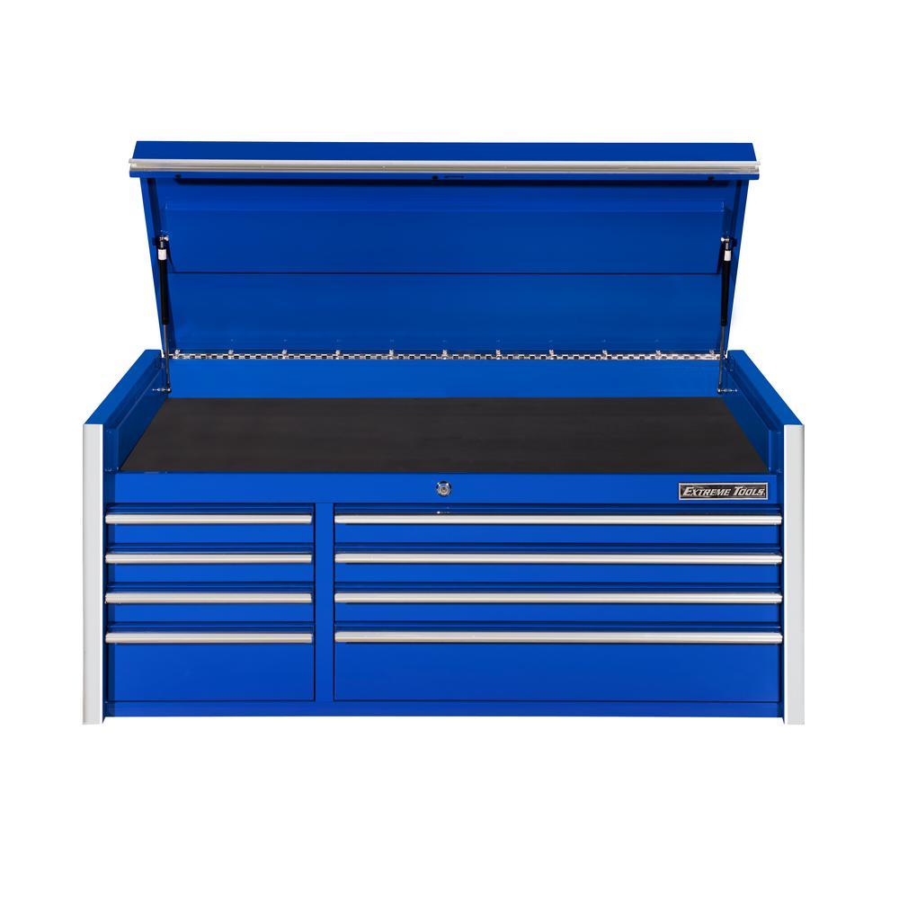 THD Series 55 in. 8-Drawer Top Chest in Blue