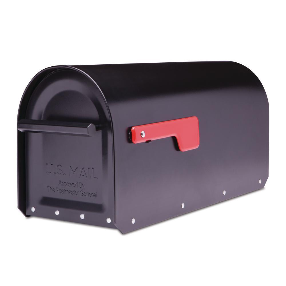Sequoia Black Heavy Duty Post Mount Mailbox