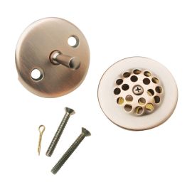 Do it Venetian Bronze Trip Lever Trim Plate with Grid Drain #438789-OPEN BOX