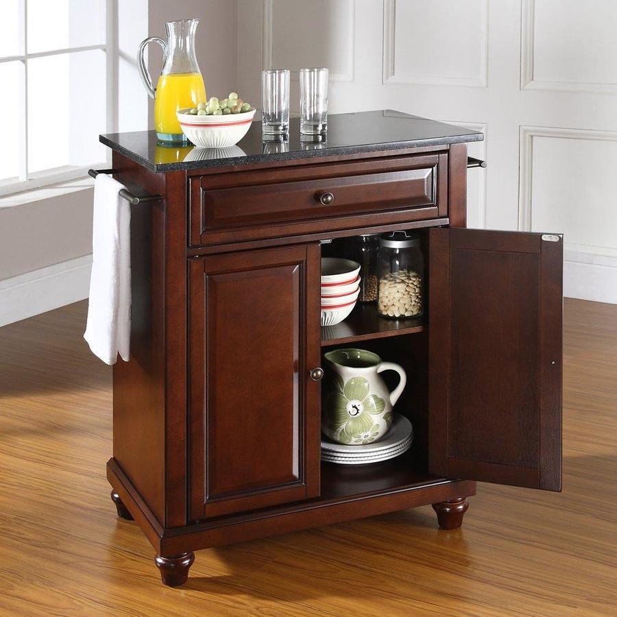 Crosley Furniture Brown Composite Base with Granite Top Kitchen Island (18-in x 28-in x 36-in)