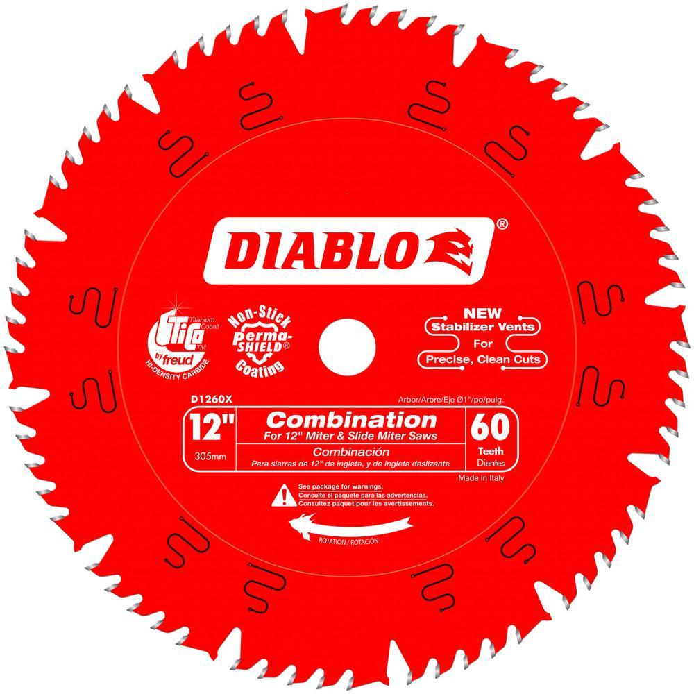 12 in. x 60-Teeth Combination Saw Blade