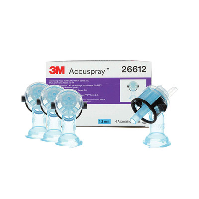 3M 1.2mm Blue PPS Accuspray Atomizing Head Refill Pack (26612)