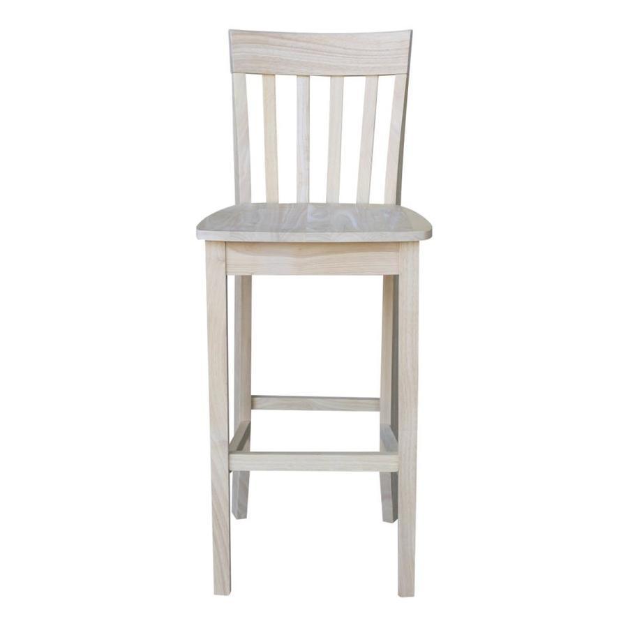 International Concepts Unfinished Bar Stool