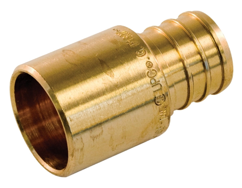 aqua-dynamic 9781-943 Pipe Adapter, 3/4 x 1/2 in, PEX x Male Sweat, Brass