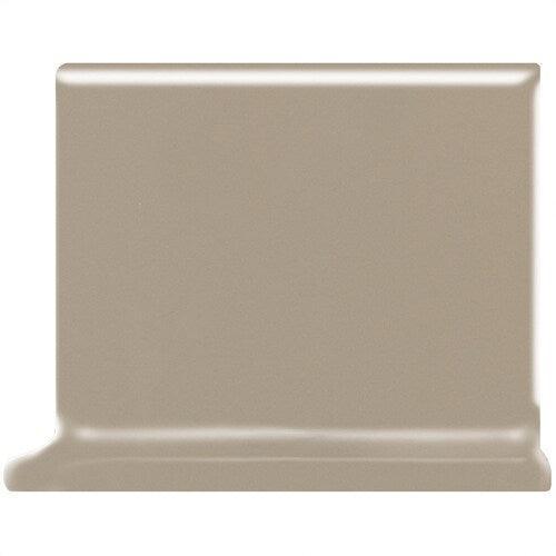 American Olean Matte Mushroom Ceramic Cove Base Tile (4-in x 4-in)