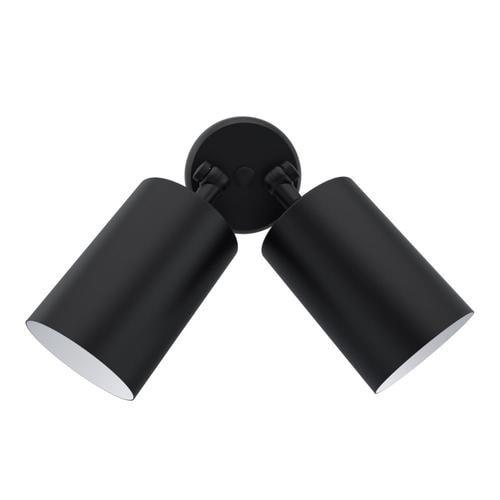 Remcraft Cylinders 1070-Lumen 100-Watt Black Line Voltage Hardwired Incandescent Spot Light