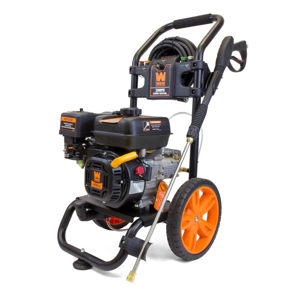 WEN Gas-Powered 3100 psi 208 cc 2.5 GPM Pressure Washer, CARB Compliant