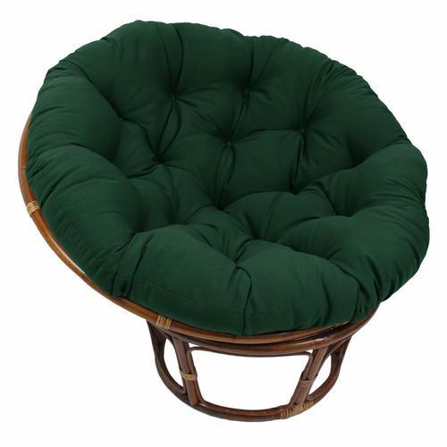 Blazing Needles 48-in Solid Twill Papasan Cushion (Fits 46-in Papasan Frame)- Forest Green