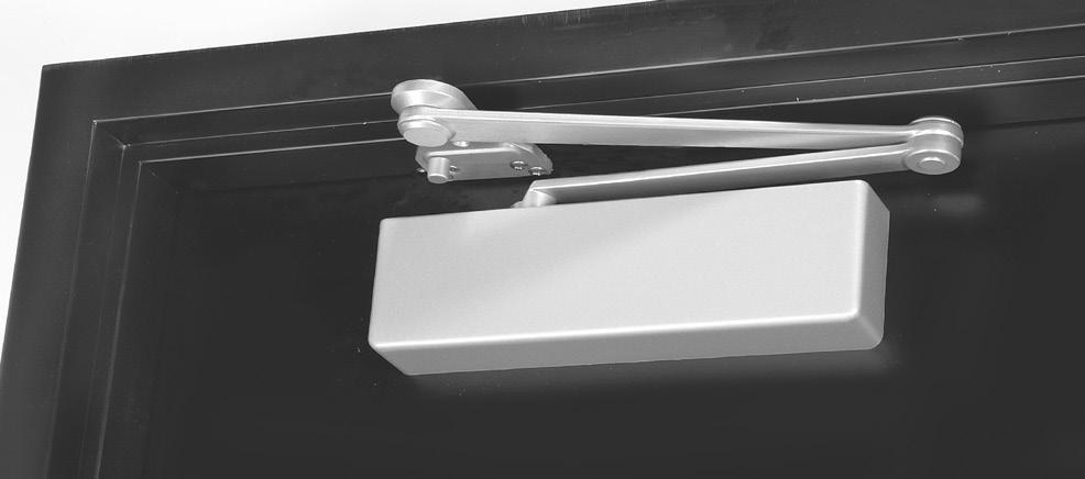 Accentra (Yale) 3521 689 Door Closer, Stop Only, Non-Hold Open, Size 1-6, 689 Aluminum Finish