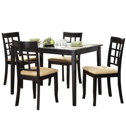 Home Sonata Home Decor Black Dining Set with Rectangular (29-in to 31-in) Table