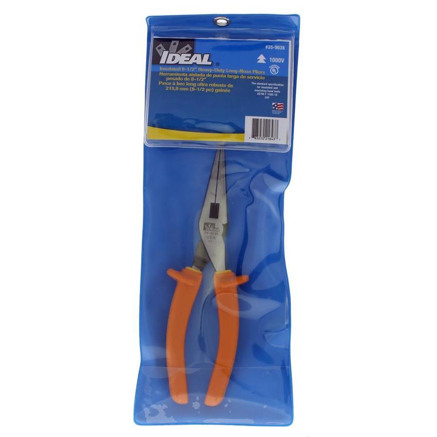 IDEAL 1000 V Insulated 8.5-in Electrical Long Nose Pliers with Wire Cutter