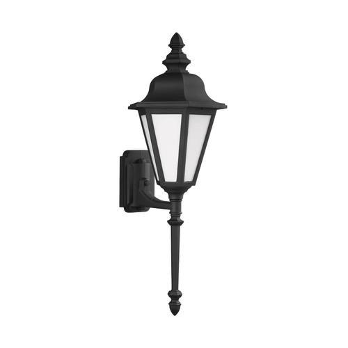 Sea Gull Lighting Brentwood 28-in H Black Medium Base (E-26) Outdoor Wall Light ENERGY STAR