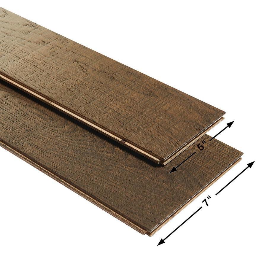 Villa Barcelona Villa Barcelona Engineered 5-in Variable Width Catalan French Oak Distressed Engineered Hardwood Flooring (24.93-sq ft)