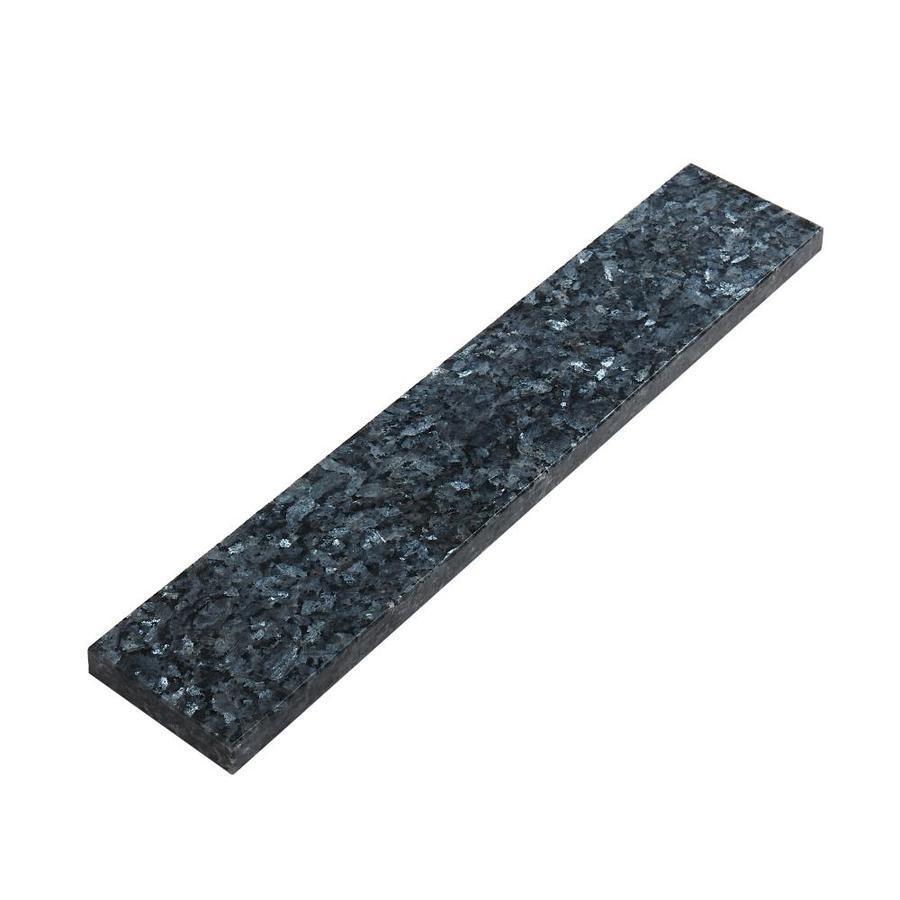 Bestview 4-in H x 21.25-in L Blue Pearl Granite Bathroom Side Splash