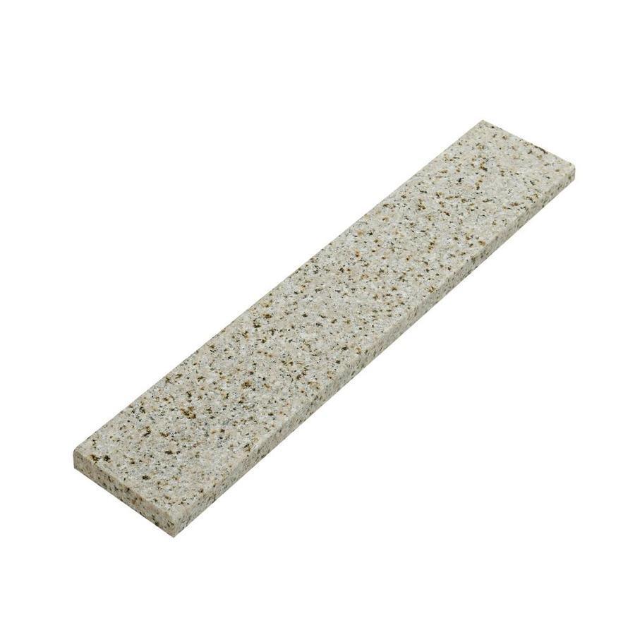 Bestview 4-in H x 20.5-in L Beige/Polished Granite Bathroom Side Splash