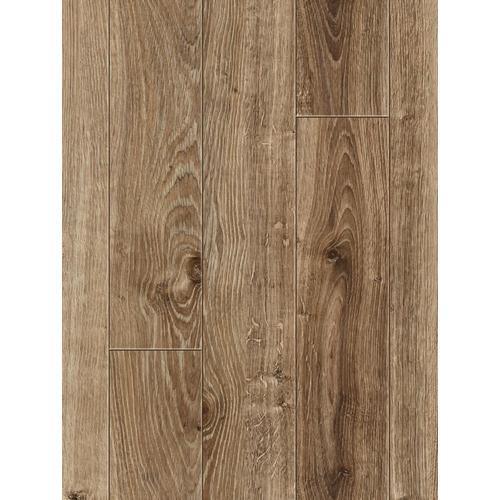 allen + roth Weathered Oak Handscraped Wood Plank Laminate Flooring Sample