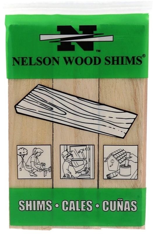 Nelson PSH6/9-72/56 Shim, 6 in L, 1-1/2 in W, Pine Wood, Natural