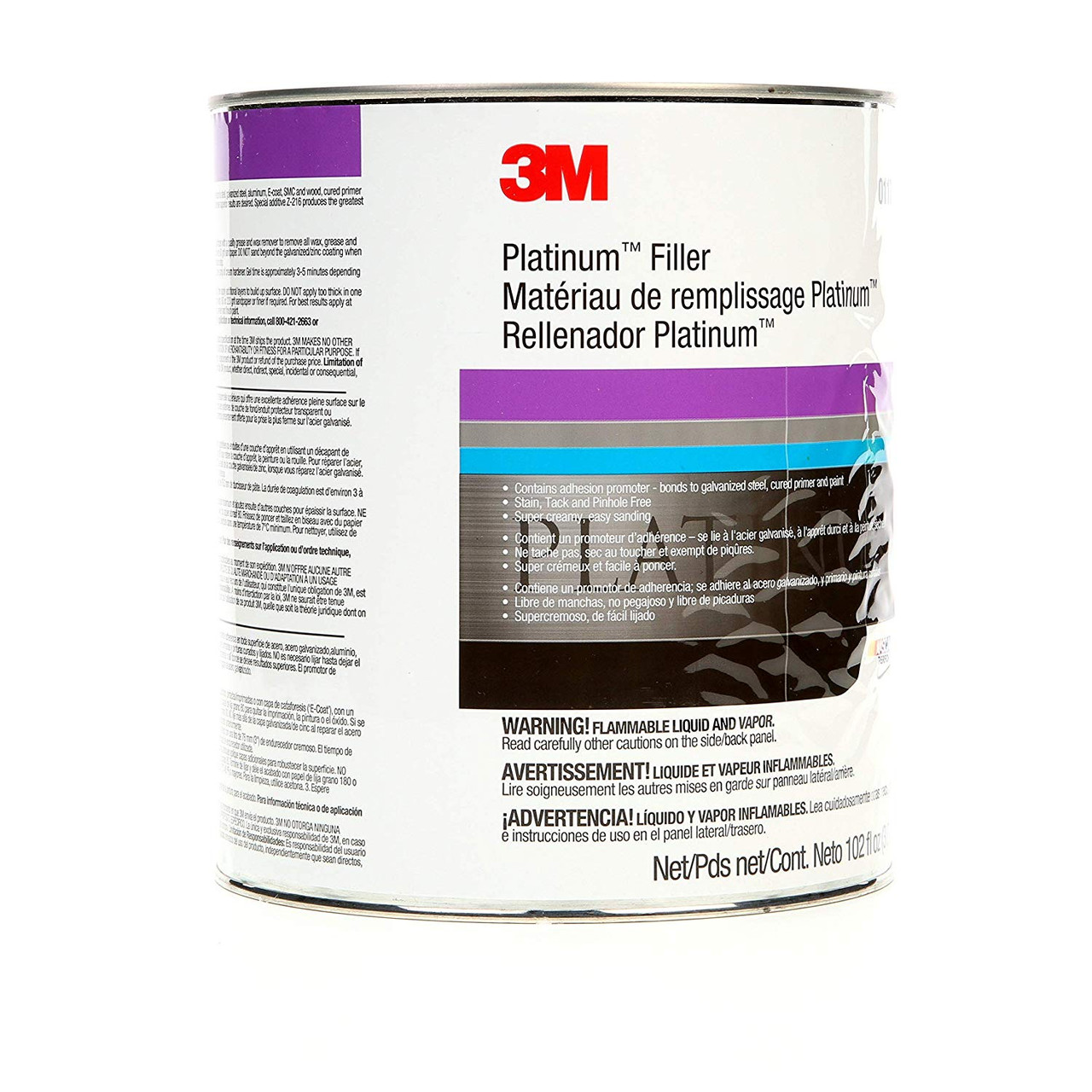 3M 102 oz Platinum Filler (01171) - Image 2