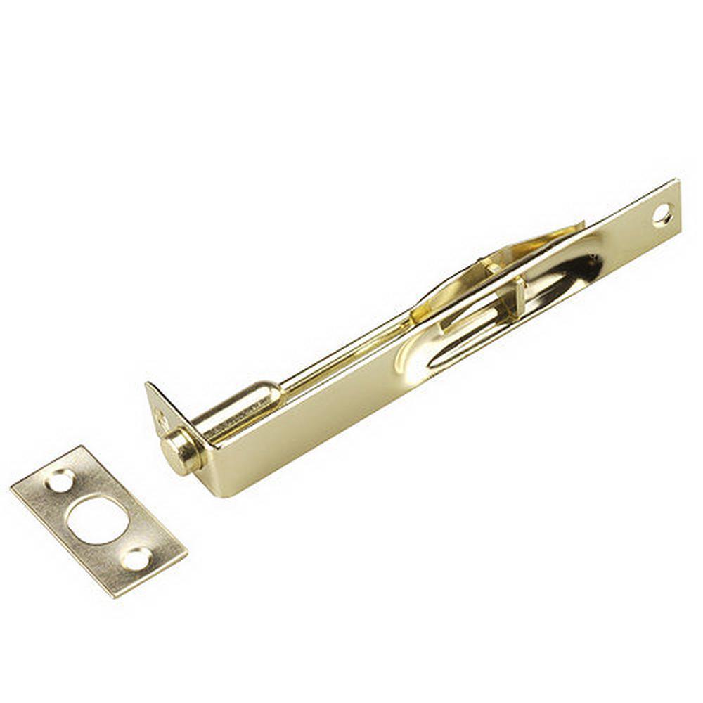 6 in. x 3/4 in. Brass Flush Bolt