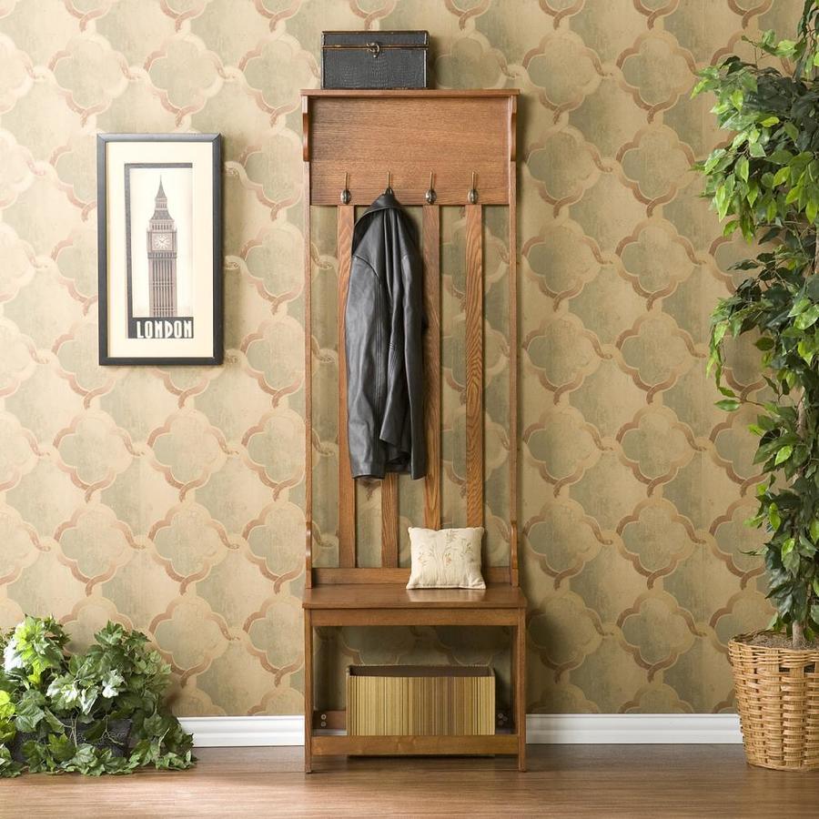 Boston Loft Furnishings Miller Mission/Shaker 24-in Mission Oak Hall Tree