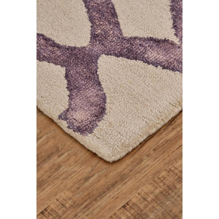 Room Envy Marengo 10 x 10 Violet Round Indoor Distressed/Overdyed Mid-Century Modern Area Rug