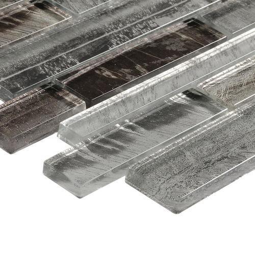 Elida Ceramica 3-in x 12-in Glass Linear Mosaic Tile Sample