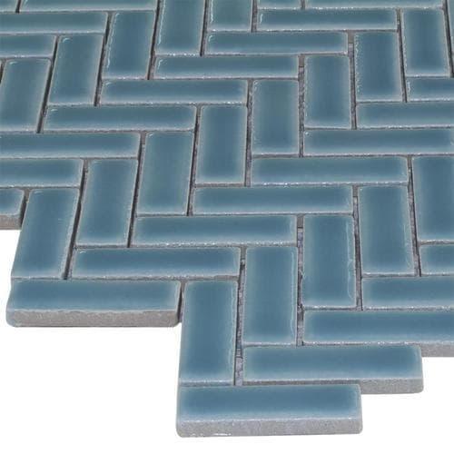 Elida Ceramica 6-in x 6-in Ceramic Herringbone Mosaic Tile Sample
