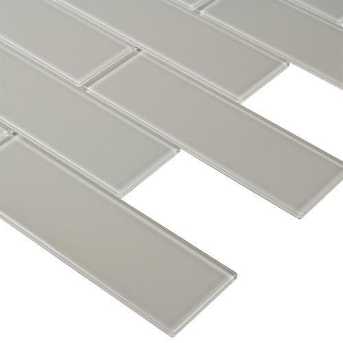 Elida Ceramica 6-in x 6-in Glass Brick Mosaic Tile Sample