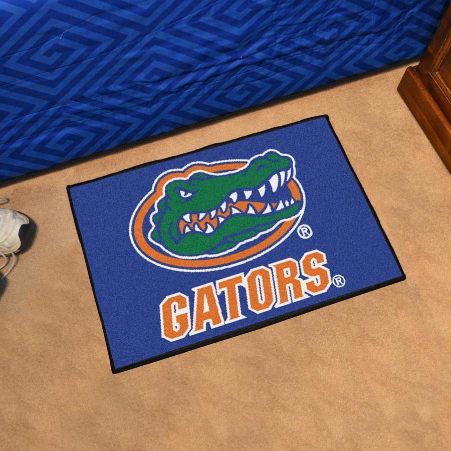 FANMATS Florida Gators 1-1/2-ft x 2-1/2-ft Blue Rectangular Indoor Door Mat