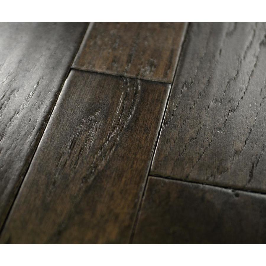 Americana Floors Barcelona Prefinished Gran Brown Distressed Hickory Handscraped Engineered Hardwood Flooring Sample