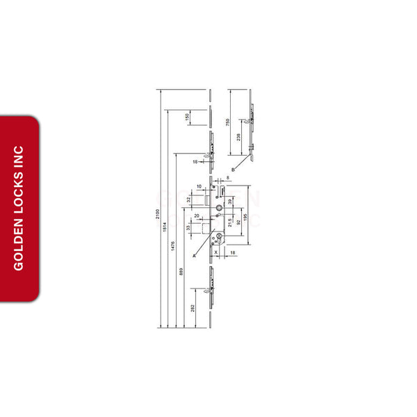 Tripact 3 point Manuel Multipoint 854-10915