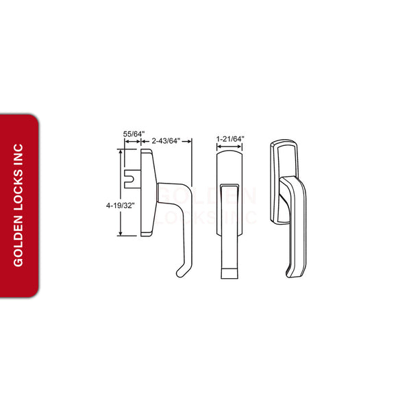 GU Tilt-Turn Handle 854-14658