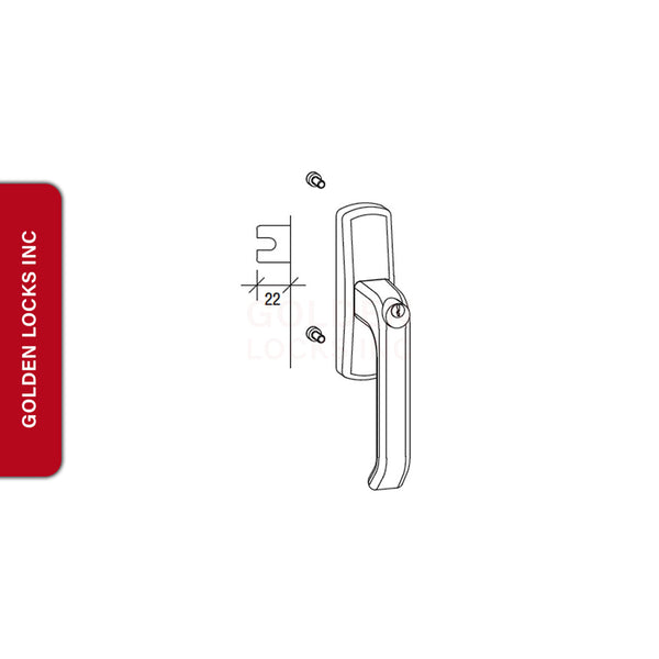 GU Lockable Tilt-Turn Handle 854-14666