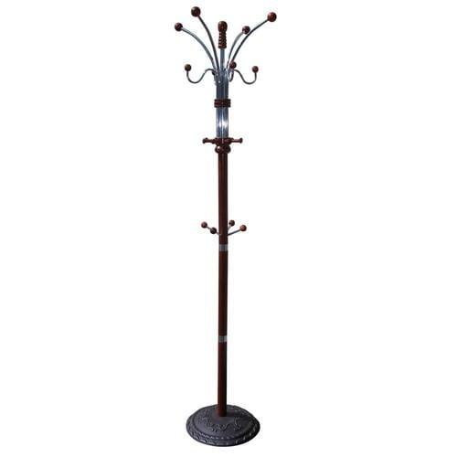 ORE International Cherry 12-Hook Coat Stand