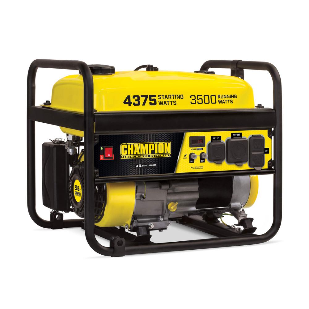 CHAMPION POWER EQUIPMENT 4375/3500-Watt Gasoline Powered RV Ready Portable Generator (EPA)