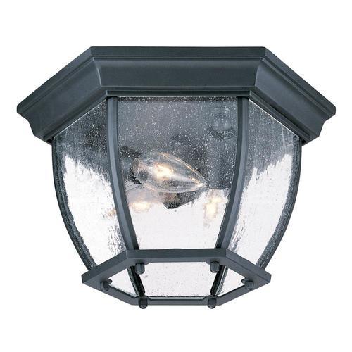 Acclaim Lighting Flushmounts 10.75-in W Matte Black Outdoor Flush Mount Light