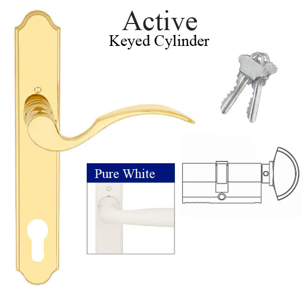 MUNCHEN ACTIVE HANDLE SET M112PL / 374N - PURE WHITE, 8763187