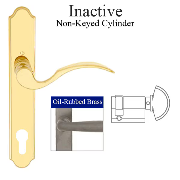 Handleset In-Active M112PL/374 - Oil-Rubbed Brass, 8766015