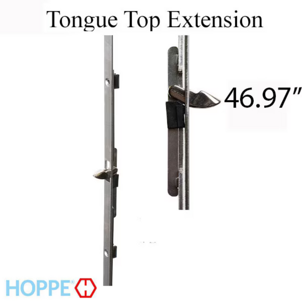 Hoppe 16mm Manual Top Extension, Tongue at 46.97", 68.70" Length