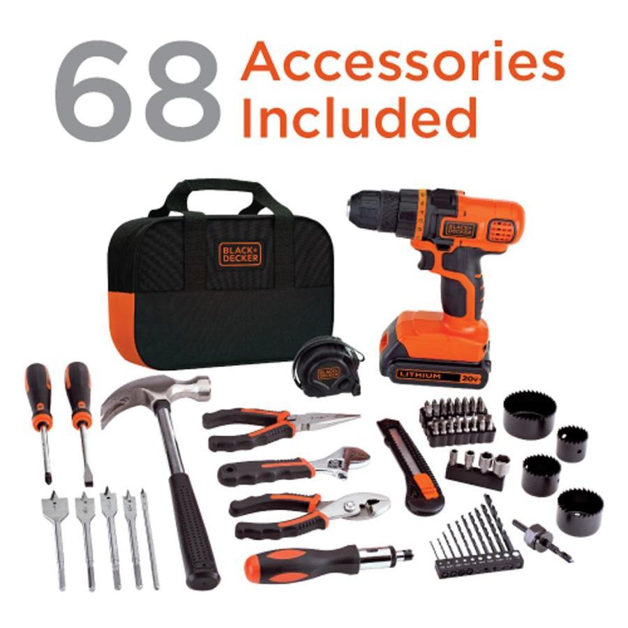 BLACK+DECKER 68-Piece Household Tool Set