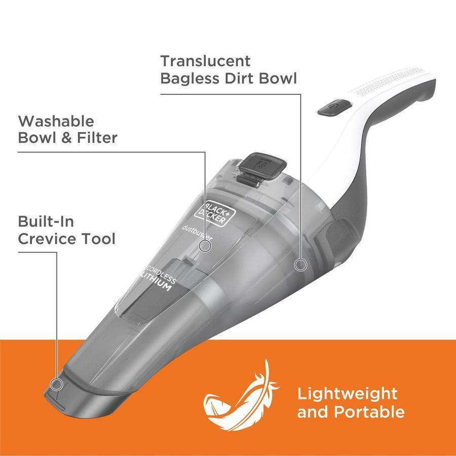 BLACK+DECKER DUSTBUSTER 8-Volt Cordless Handheld Vacuum