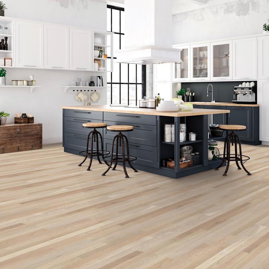 Green Leaf 3-in Sea Salt/Wirebrushed White Oak Wirebrushed Solid Hardwood Flooring (24-sq ft)