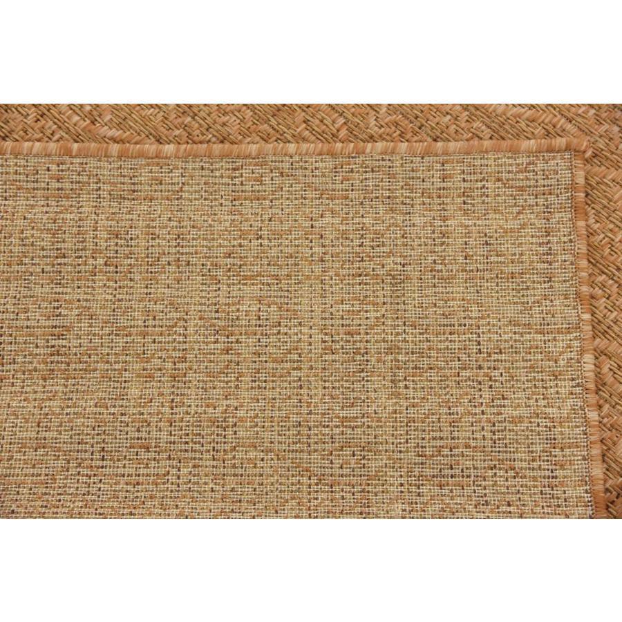 Unique Loom Links Outdoor 3 x 5 Light Brown/Beige Indoor/Outdoor Stripe French Country Area Rug