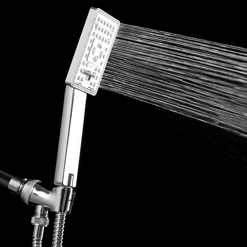 2-Spray 5 in. Single Wall Mount Body Spray Handheld Shower Head in Chrome