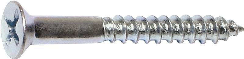Midwest Fastener 02592 Screw, #12 Thread, 1-1/4 in L, Coarse Thread, Flat Head, Phillips Drive, Sharp Point, Steel, Zinc